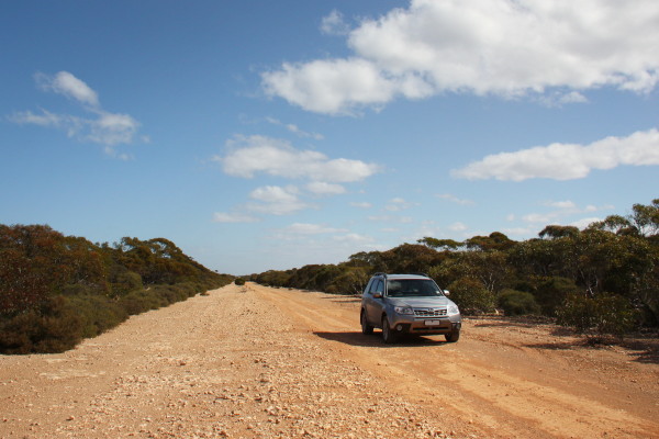 Crossing the Nullarbor through the desert