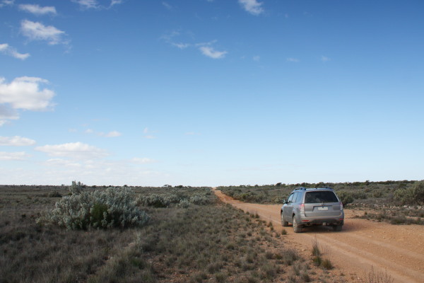 Crossing the Nullarbor through the desert