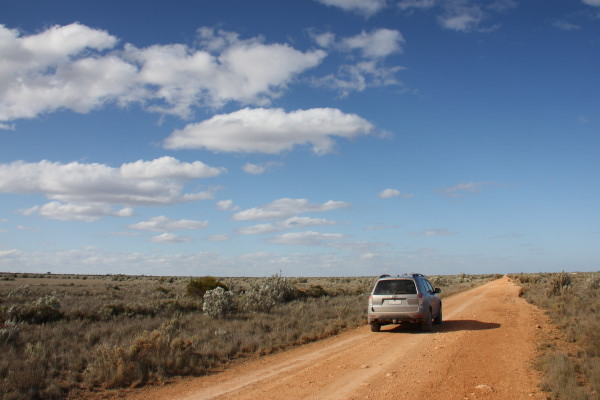 Crossing the Nullarbor through the desert