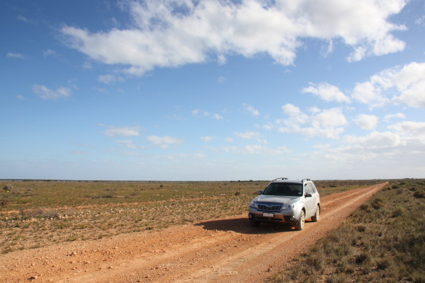Crossing the Nullarbor through the desert