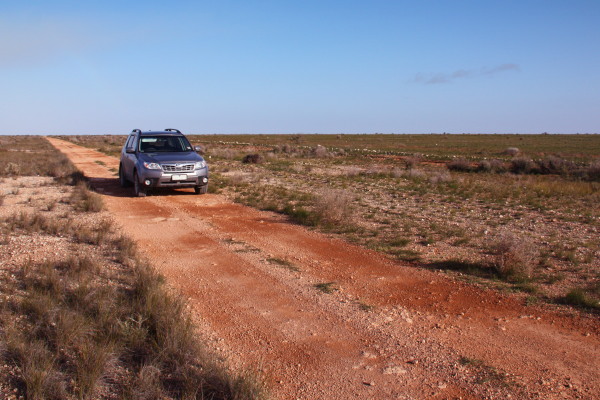 Crossing the Nullarbor through the desert